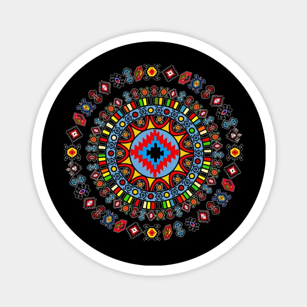 Pirot Mandala Magnet by BJArt65